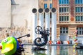 Stravinsky Fountain 1983 near the Centre Pompidou Royalty Free Stock Photo